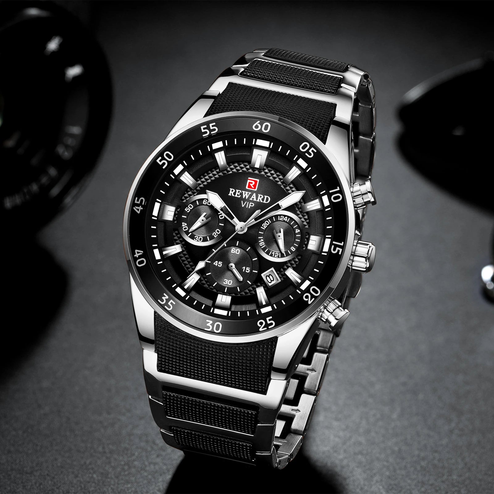 REWARD Men’s Chronograph – Waterproof Steel Watch