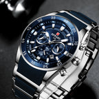 REWARD New Sport Watches for Men Fashion Stainless Steel Quartz Watches Waterproof Chronograph Wrist Watches Male
