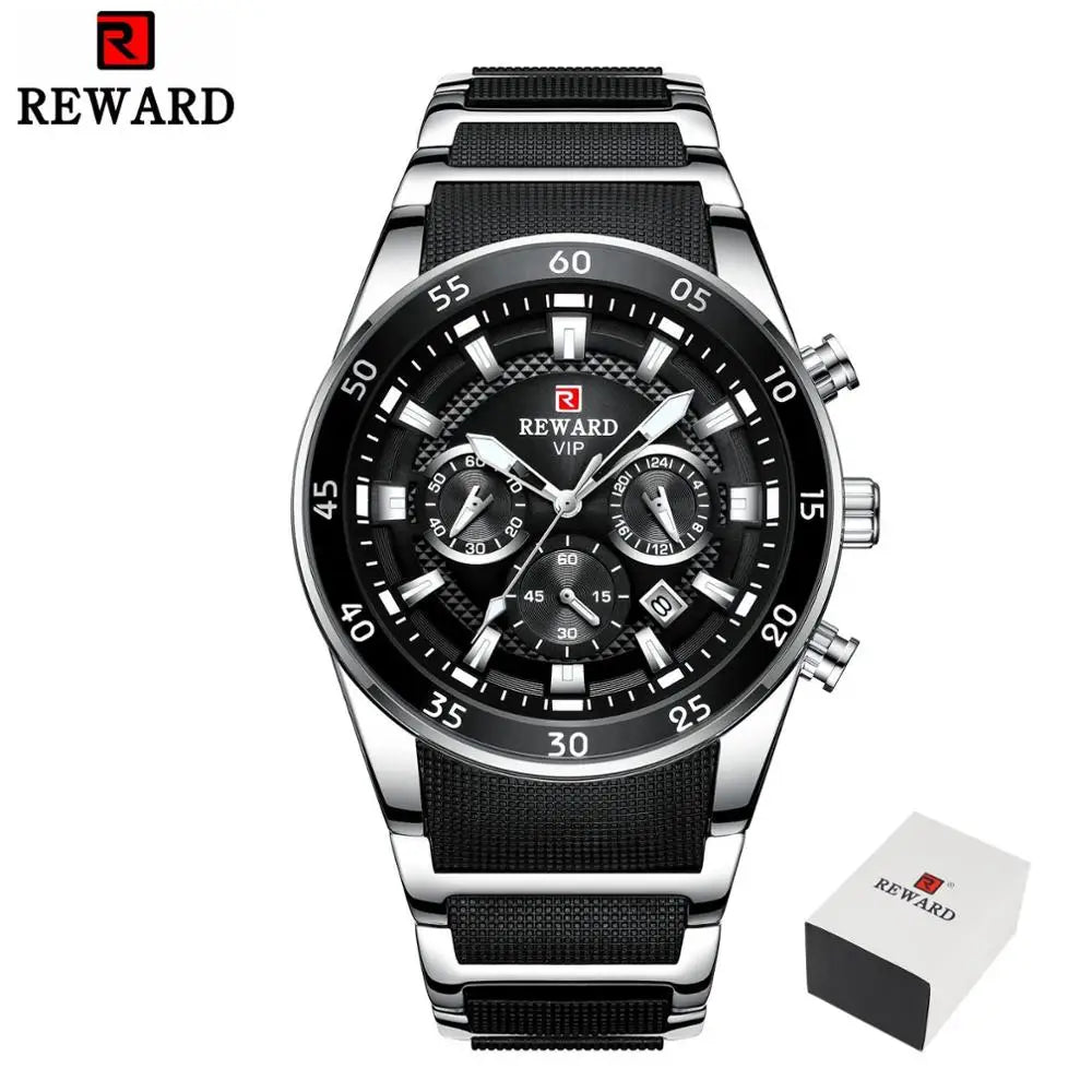REWARD Men’s Chronograph – Waterproof Steel Watch