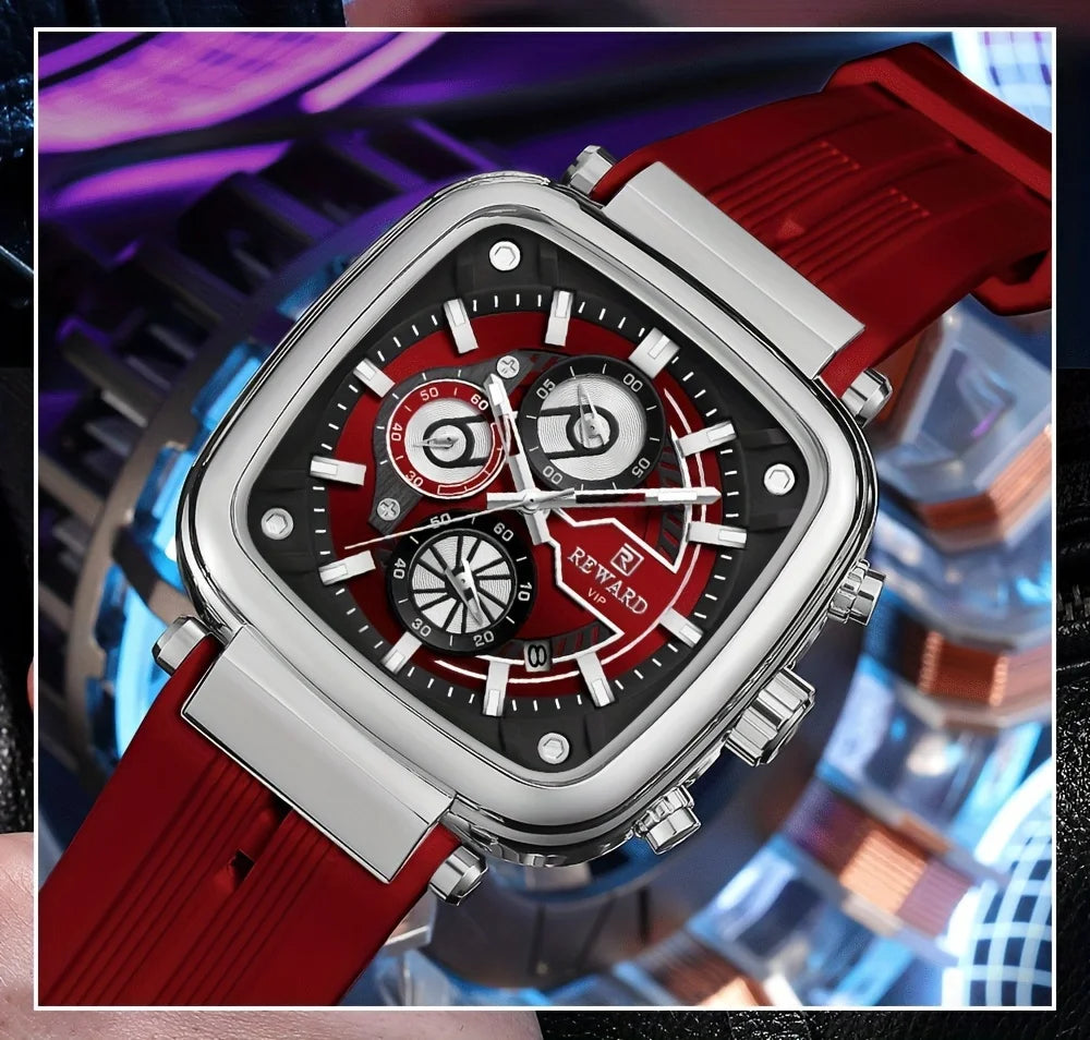 REWARD Men Watches Quartz Analog Waterproof Luminous Wrist Watch Luxury Casual for Men
