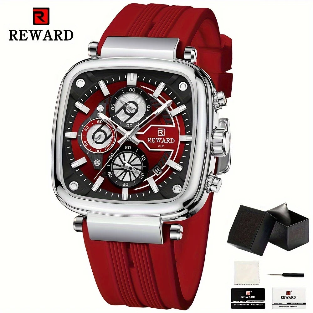 REWARD Men Watches Quartz Analog Waterproof Luminous Wrist Watch Luxury Casual for Men